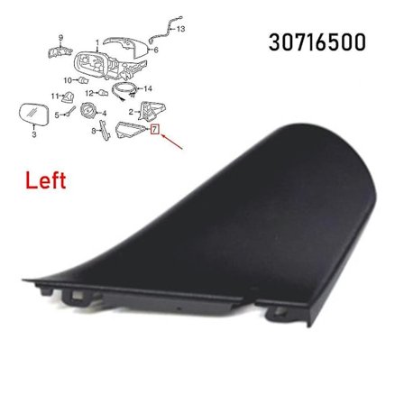 Bil Front Venstre Højre Dækplast Sort 30716500 30716501 kompatibel med Volvo S80/l 2007-2016 V70 2008-2016 Xc70 2008-2016