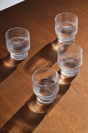 Jotex - Szkło 4-pak Przezroczysty - STRIPE - Kup Szklanki firmy Jotex