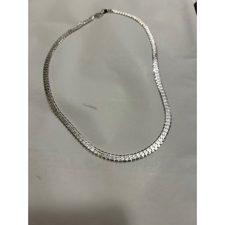 Vintage Silverpläterad Unisex Chockers kedja 45 cm. lång ́6 mm bred.