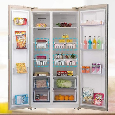 6-pack Plastförvaring, Bärbar Plastvävd Kylskåpskorg