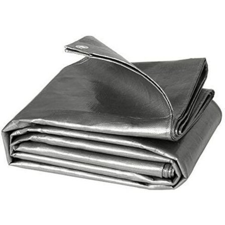 PE Suojapeite Uima-altaan Peite 2X3M 280G/M², Vedenpitävä Peite Vedenpitävä ja Repäisynkestävä Pressu, Harmaa