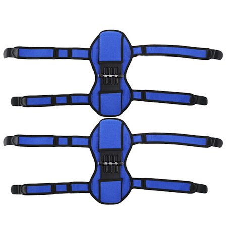 Knebeskyttere Booster Leddstøtteputer Gjenopprettingsbøyle Fjærkraft Kneforsterker Blå 1 par