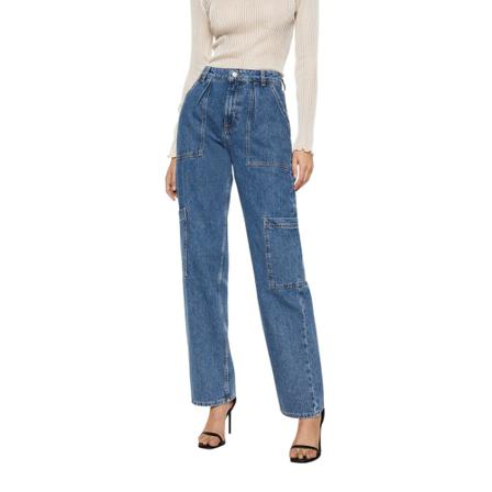 Mango Cargo jeans with darts Blå, Dame