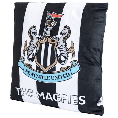 Newcastle United FC The Magpies Fylld Kudde 40cm x 40cm Svart