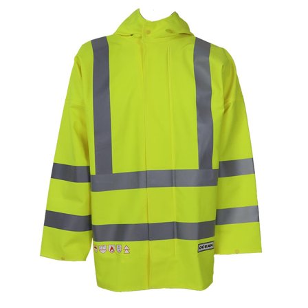 Ocean Abeko Coulomb Premium Regnjacka flamvarsel, gul L, Kläder