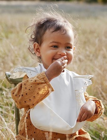 Elodie Details Baby Bib - Vanilla White - White - ONE SIZE