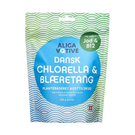 Aliga Aqtive Dansk Chlorella og Blæretang 200 g, Helse & Madvarer, Ingredienser, Chlorella