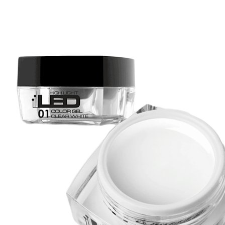 Highlight LED - Klar hvid - 4g LED/UV gel