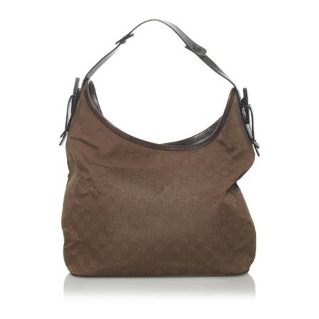 Gucci Vintage, Pre-owned Shoulder Bag Bruin, Dames, Maat:ONE Size,leer