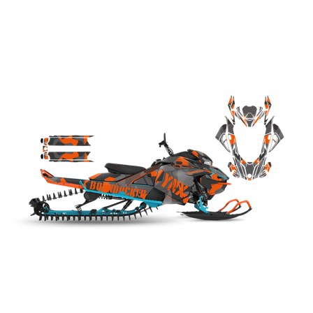 SweTown Dekalkit Army-Style-Orange - Lynx Boondocker 3900 600R E-Tec 2020-2020