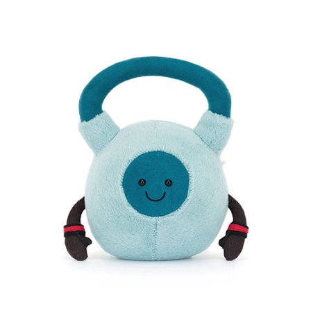 Jellycat 19 cm Amuseables Sports Kettlebell plyslegetøj