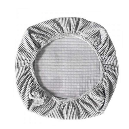 2x Elastiske Stolebetræk til Kontorstol Strækbare Stolebetræk Sølvgrå [db]