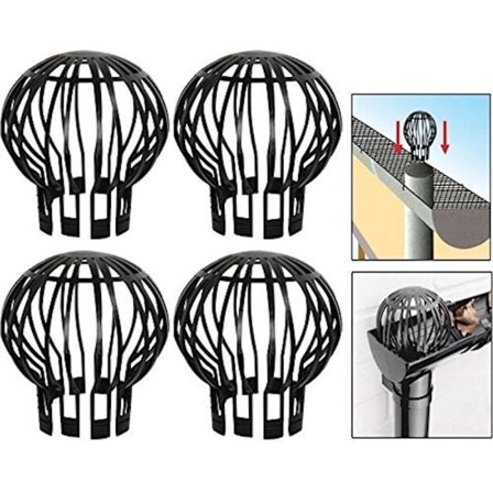 Pakke med 4-Down Pipe Gutter Balloon Guard Filter Strainer