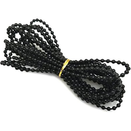 Perle Kæde til Persienner, Lodrette Persienner Tilbehør Rullegardin Perle Kæde Udskiftningsdele Reparationsdele (sort)