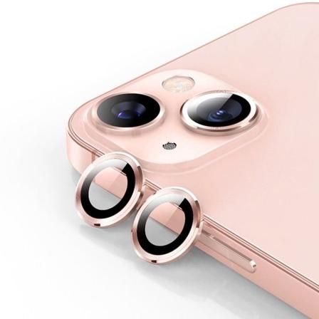 ENKAY iPhone 13 Mini / 13 9H alumiini karkaistu lasi kameran linssin suojus - Pinkki Pink