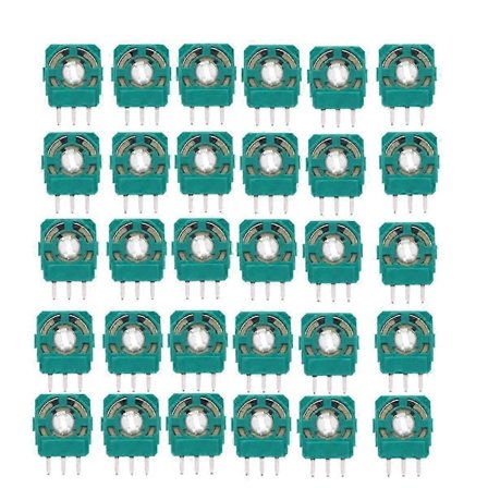 30 stk. Joystick Potentiometre Sensor Modul Kit 2.3Kohn egnet til Controllere 3D Thumbstick Akse Modstand