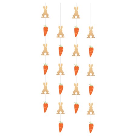 Hengende Pynt Kaniner & Gulrøtter