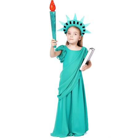 Kostymer Staty av Lady Liberty Barndräkt