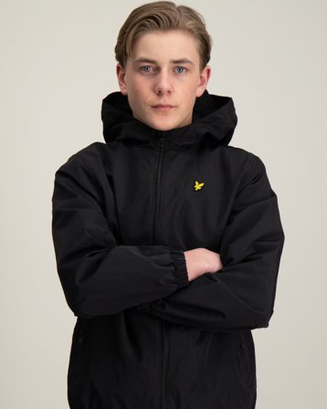 Lyle & Scott Zip Through Hooded Jacket Schwarz Jacken Jungen - Kids Brand Store