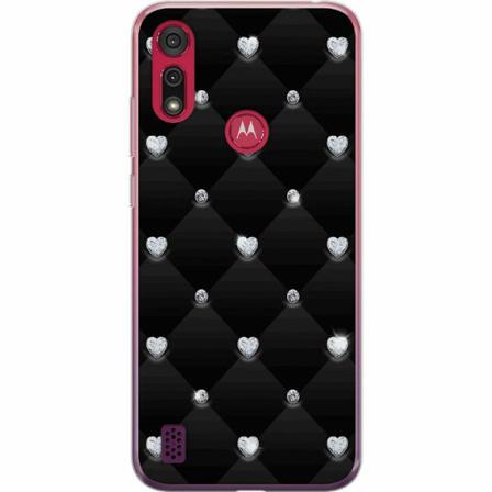 Motorola Moto E6s (2020) Mjukt Skal - Diamant Hjärta