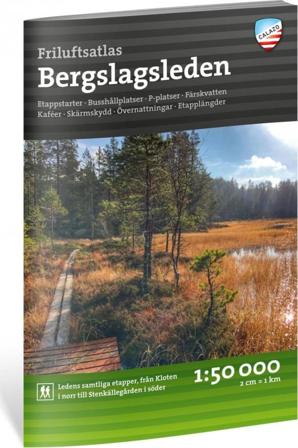 Calazo förlag Friluftsatlas Bergslagsleden 1:50.000 literature Black OneSize