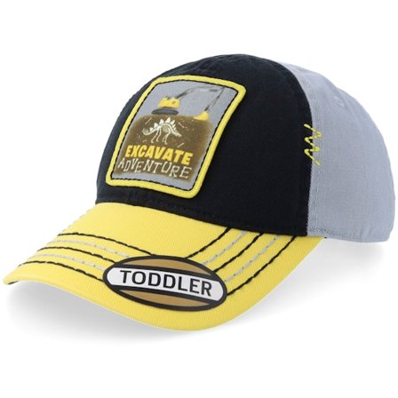 John Deere - Negro unconstructed Gorra - Kids Square Patch Black/Yellow Dad Cap @ Hatstore