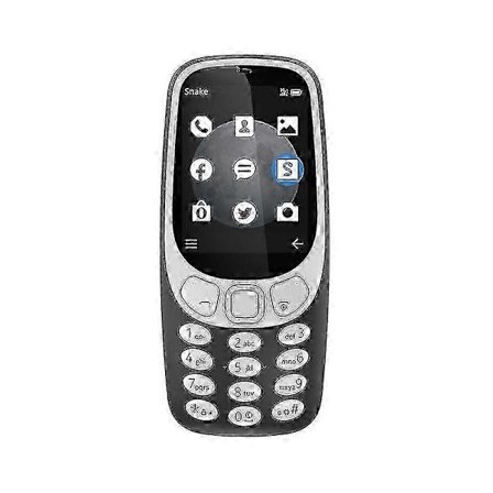 u200bNokia 3310 Dual SIM mobiltelefon med 2,4 tommer farveskærm, lang batterilevetid, grundlæggende feature phone med lommelygteu200b