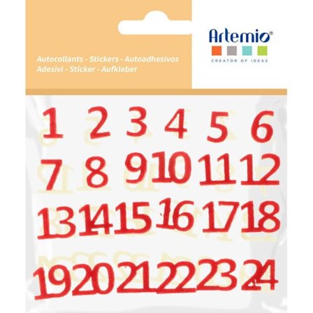 SÄTT MED SJÄLVKLEENDE SIFFROR - JULKALENDER - 3 CM