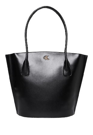 Calvin Klein Monogram Logo Hardware Tote Bag Handväskor Dam Svart ONESIZE