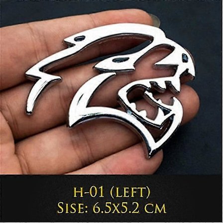 3D Metal Hellcat Bil Logo Dør Skærm Side Mærkater Badge Dekoration Bagagerum Emblem Mærkat Til Dodge Challenger Jeep LGL