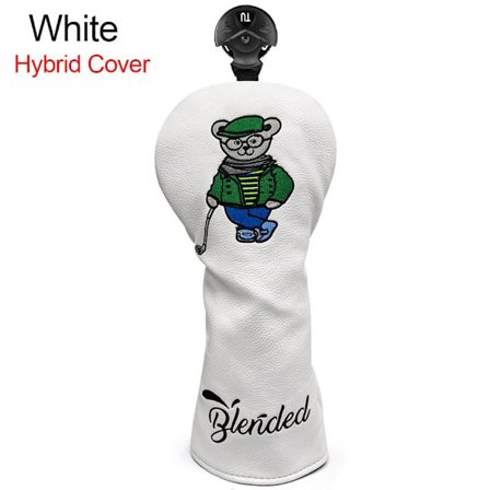 Golf Club Head Covers Golf Wood Cover WHITE HYBRID COVER HYBRID