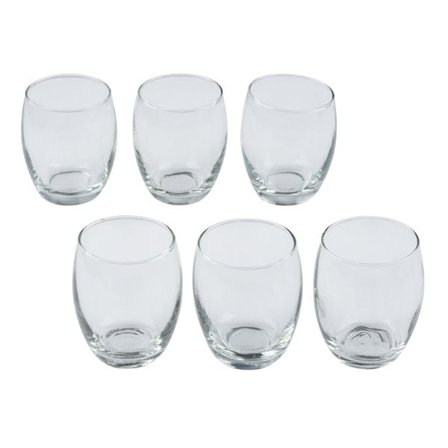 Pyöreät juomalasit 6-pakkauksessa, joiden tilavuus on 35 cl