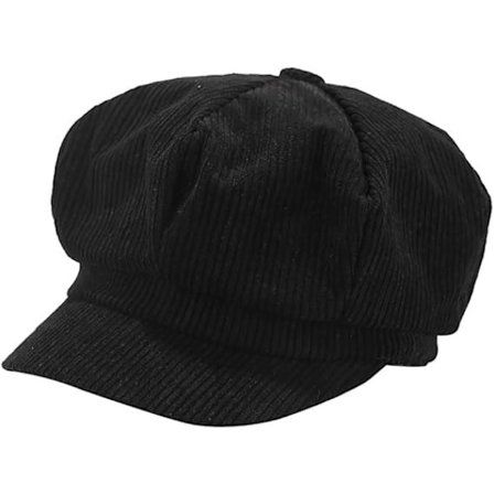 Cordfløyelsluer for kvinner, 8-panels lue med skjerm, vintage avisgutthatter, Gatsby Cabbie-lue, malerhatt for tur