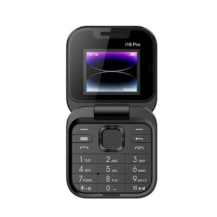 Vikbar Mobiltelefon Liten Box Flip Mobiltelefoner Dubbla SIM-kort 2G-nätverk Multifunktionella Videospelare Telefoner För Kvinnor Män