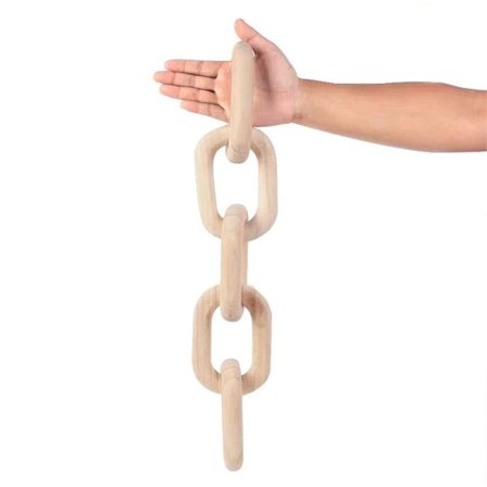 Träkedjelänk Dekor Soffbord Skrivbord Dekorativa Träkedjor