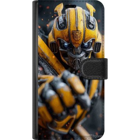 Kompatibelt Lommeboketui til Motorola Moto G15 Bumblebee-roboten Transformers gul mecha action sci fi kriger detaljert cyberpunk helt maskin rustning