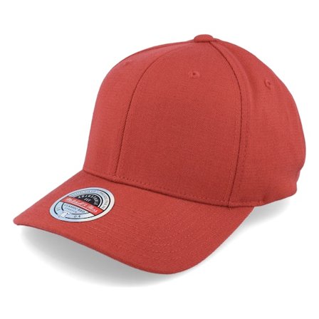 Mitchell & Ness - Rouge adjustable Casquette - Blank Burgundy Adjustable @ Hatstore