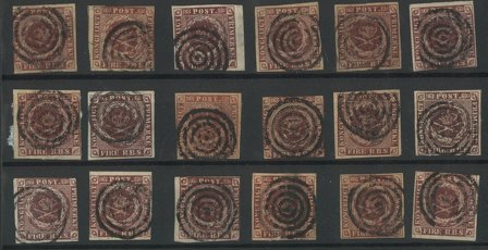 Danmark - Lot 4 RBS stemplet i blandet kvalitet