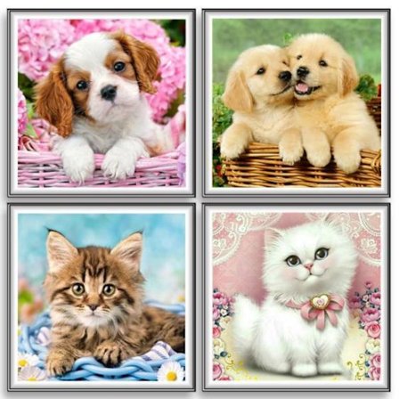 5D Diamond Painting Djur- 4 modell