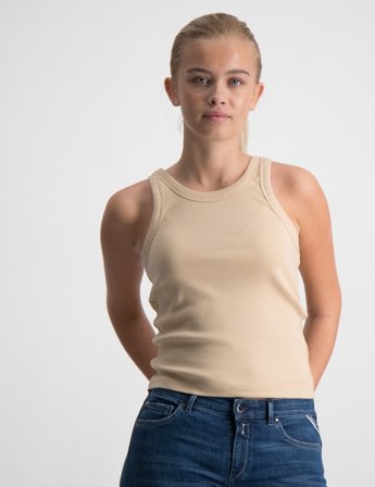 RYVLS Ava Tank Beige Toppe/Bluser Pige - Kids Brand Store