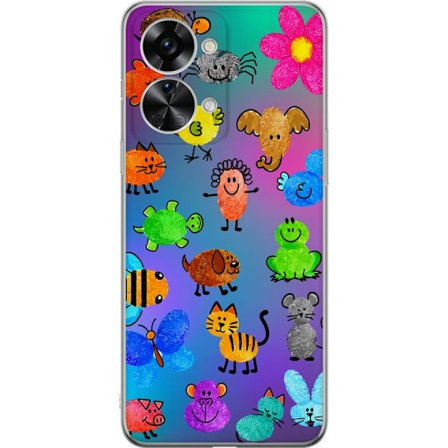 Yhteensopiva Puhelinkuori OnePlus Nord 2T Little Scribble Friends