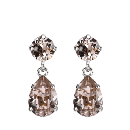 Caroline Svedbom Mini Drop Earrings Vintage Rose Örhängen Dam Silver ONESIZE