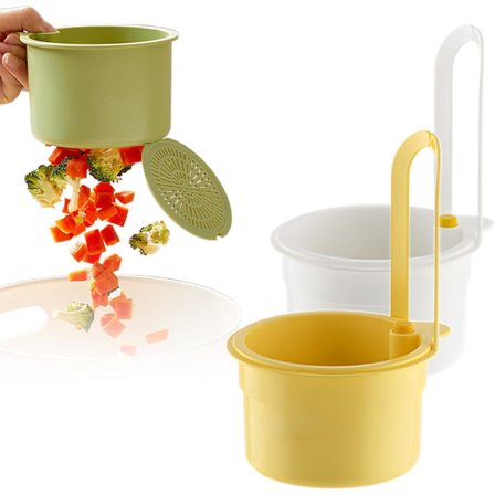 Si til vask, multifunktionel vaskesi, hængende filterkurv til vandhane, afløbskurv til køkkenvask til vaskeorganisering (hvid + gul)