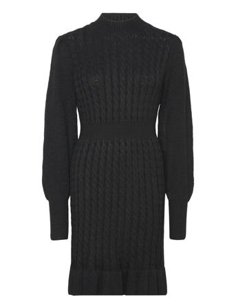 Vmvera Ls Short Knit Dress Vma Black Vero Moda