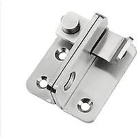 Skydedørslåse hængelås hasp, børstet rustfrit stål finish