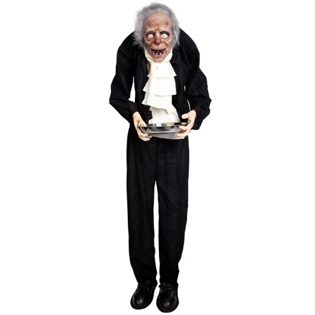 Animerad Kuslig Gammal Butler 153 cm