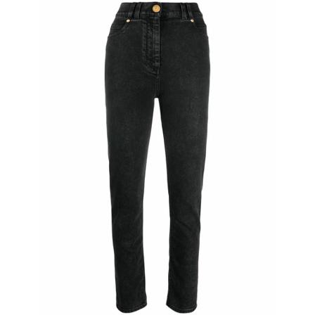 Balmain Slim Jeans Sort, Dame