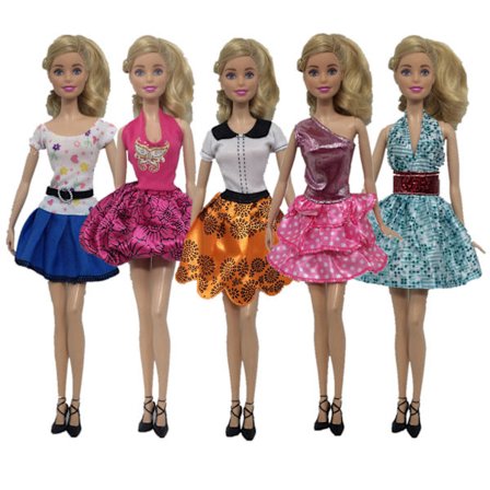 4 set dockkläder, lämpliga för nya 30 cm dockkläder, modekjol dressing set, mode leksak