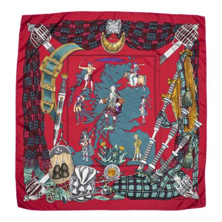 Hermès Vintage, Pre-owned Scarf Rood, Dames, Maat:ONE Size