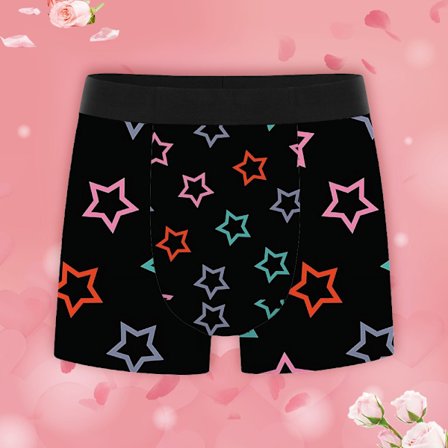 Tryckta kalsonger för män, bekväma stretchunderkläder med elastisk midja, fukttransporterande och snabbtorkande kalsonger, perfekt present till män 